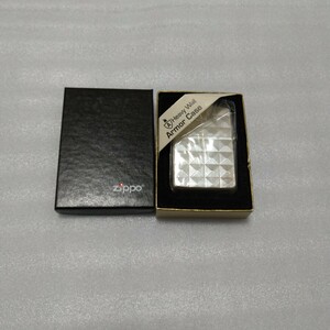 ZIPPO　Armor　初期生産品　未使用　０２ E　希少 ジッポー オイルライター コレクション アーマー　2002年5月製造　レア　マニア 送料無料