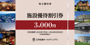 三井松島ホールディングス株主優待券　４枚セット　レストラン券