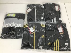 ●営KW497-100【未使用品】Adidas アディダス ジャージ上着上下セット アップ 色 ブラック＆メタリックゴールド/メットシルバー/パーカー