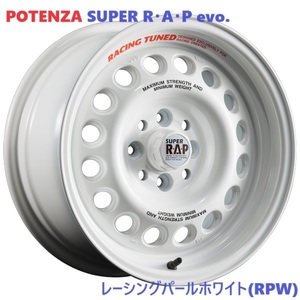 【納期要確認】復刻 POTENZA SUPER R・A・P evo. SIZE:7J-15 +20(N) PCD:100-4H Color:RPW ロードスター 4本セット