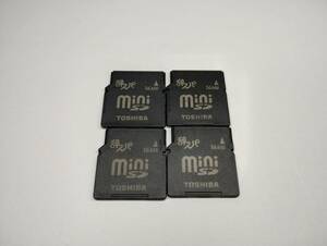 4枚セット　16MB　メガバイト　TOSHIBA　miniSDカード　メモリーカード　ミニSDカード