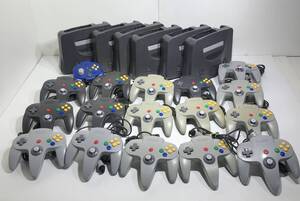 24D)【ジャンク】任天堂 NINTENDO64 本体 コントローラー まとめ