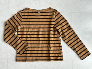 ユニクロ　UNIQLO ボーダー カットソー クロップド丈　Sサイズ