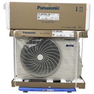 ЗЗ Panasonic パナソニック エアコン 室外機(CU-281DFL)セット CS-281DFL-W 未使用に近い