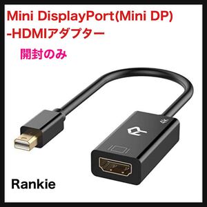 【開封のみ】Rankie◆Mini DisplayPort(Mini DP)(Thunderbolt)-HDMIアダプター ブラック ディスプレイポート 送料込◆映像