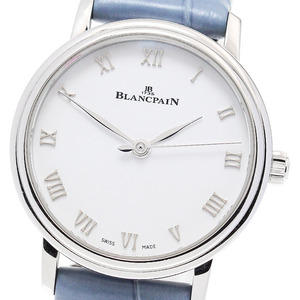 ブランパン Blancpain 6104-1127-95A ヴィルレ ウルトラスリム 自動巻き レディース 保証書付き_845631