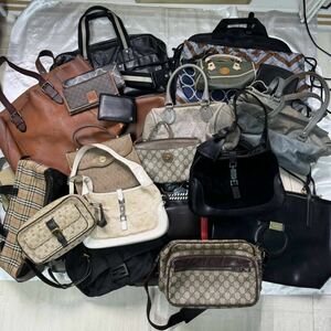 【28点セット】ブランド バッグ まとめ VUITTON GUCCI FENDI Dior Ferragamo MIU MIU ETRO Burberry COACH 他 かばん 鞄 メンズ レディース