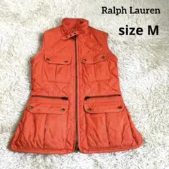 Ralph Lauren ラルフローレン オレンジ キルティングベスト M