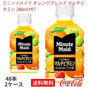 即決 ミニッツメイド オレンジブレンド マルチビタミン 280ml PET 2ケース (ccw-4902102152075-2f)