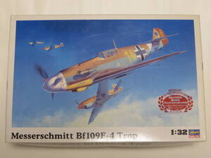 ハセガワ 1/32 メッサーシュミット Bf109F-4 Trop 初回特典 マルセイユ フィギュア付 ドイツ