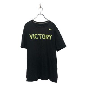 NIKE 半袖 プリント Tシャツ ナイキ XL ブラック ビッグサイズ スポーツウェア クルーネック 古着卸 アメリカ仕入 a605-7135