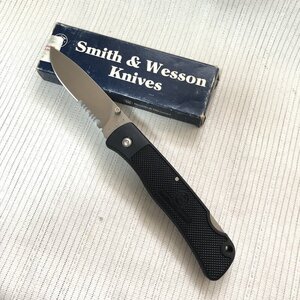 1円～ スミス＆ウェッソン SMITH＆WESSON フォールディングナイフ ＃550 STEWART.A.TAYLOR デッドストック アウトドア キャンプ 登山