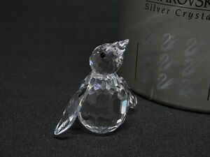 ■新品同様■ SWAROVSKI スワロフスキー クリスタル ペンギン ぺんぎん オブジェ 置物 インテリア クリア DE5006