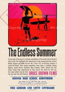 US版ポスター『エンドレス・サマー』（The Endless Summer）★ブルース・ブラウン/サーフィン/ハワイ/タヒチ/カリフォルニア