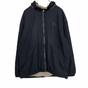 Kappa ナイロンジャケット M～ 黒 カッパ JACKET スポーツ ロゴ 古着卸 アメリカ仕入 t2110-4242