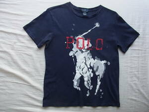 RALPH LAUREN ラルフローレン　プリントTシャツ　サイズ ボーイズサイズ L ネイビーベース　