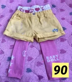 BABYDOLLスパッツ&ショートパンツ❤️90サイズ