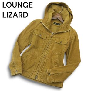 LOUNGE LIZARD ラウンジリザード 秋冬 コーデュロイ★ ジップ フーディー ブルゾン ジャケット パーカー Sz.1 メンズ 日本製　A4T10656_A#N