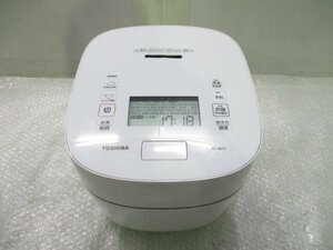 ◎TOSHIBA 東芝 真空圧力IHジャー炊飯器 炎匠炊き 1升炊き 鍛造かまど銅釜 RC-18VST 2022年製 ホワイト w9310