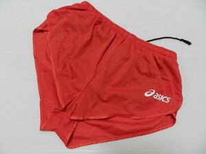 asics/アシックス製！【陸上競技！★レッド！品番：XT1524！】レーシングパンツ・ランニングパンツ・ランパン！/Lサイズ