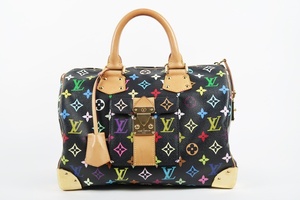 【美品】LOUIS VUITTON ヴィトン スピーディ30 モノグラムマルチカラー ハンドバッグ ミニボストン【PK30】