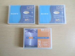 【DATA CARTRIDGE】SONY 12GB ２本・HP 24GB 1本