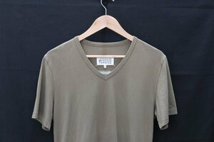 【中古美品】Maison Margiela 10 メゾンマルジェラ STEREOTYPE Tシャツ メンズ 46 2018 コットン100% オリーブカラー【漂亮】