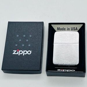 ZIPPO ジッポー 1941 ビンテージ レプリカ 無地 ブラッシュクローム ヘアライン シルバー 2014年製 ジッポ ライター オイルライター