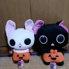 【未使用】にゃんぱいあ ハロウィン BIGぬいぐるみ全2種 コンプリートセット