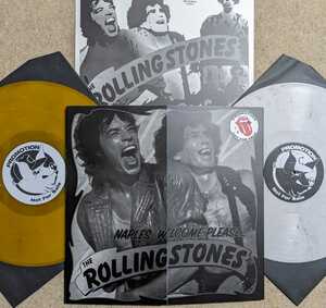 The Rolling Stones-Naples,Welcome Please...★限定35・プロモ白黒カヴァー/カラー2LP