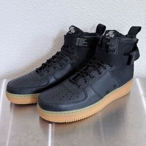 未使用 NIKE SF AIR FORCE 1 MID BLACK GUM ナイキ エアフォース ミッド ブラック ガム