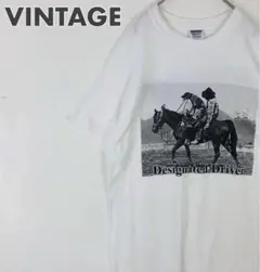 2422 Designated Driver　馬　ビッグロゴ　半袖　Tシャツ　白