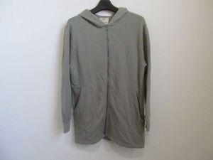 (59265)ZARA　BOYS　ザラ　ボーイズ　コットン　スウェット　ジップ　パーカー　グリーン系　11/12　152㎝　USED