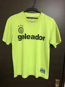 goleador ゴレアドール　ゲームシャツ　ユニホーム　黄色　Mサイズ（used）～サッカー、フットサルスポーツ～