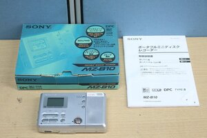 【ソニー SONY MZ-B10】MDレコーダー　MD再生可 液晶NG 現状!!　管24Z974