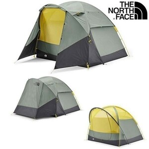 1円～!売切!【正規新品】THE NORTH FACE WAWONA 4-PERSON ワオナ テント US限定 日本未発売 キャンプ レジャー(4人用)グレー 緑190308-175