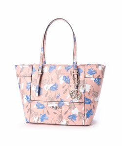 【新品】特価　GUESS　レディース　トートバッグ　花柄　ピンク　バッグ　GUESS DELANEY SMALL CLASSIC TOTE