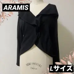 ARAMIS アラミス カットソー ブラウス 大きめサイズ ブラック レディース