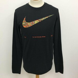 ナイキ FN086-010 DF DYE LS TEE ロゴプリント 長袖カットソー タグ付き カットソー カットソー S 黒 / ブラック ロゴ、文字