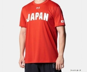 UNDER ARMOUR アンダーアーマー バスケ 日本代表 Tシャツ 赤 M 1359644-600 21-0302-21-3
