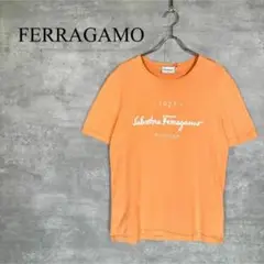 『salvatore ferragamo』フェラガモ (L) プリントTシャツ