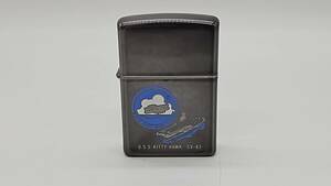 K2326★ Zippo ジッポー オイルライター U.S.S KITTY HAWK CV-63 D XIV 1998年製 キティホーク アメリカ海軍 喫煙具 コレクション