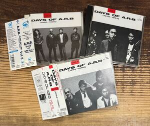 ベスト盤 CD3枚セット】DAYS OF ARB A.R.B VOL.1-3■石橋凌 田中一郎 斉藤光浩 野中SANZI良浩 白浜久 KEITH