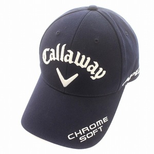 キャロウェイ CALLAWAY ゴルフウェア キャップ 帽子 刺繍 F ネイビー 紺 /☆G メンズ