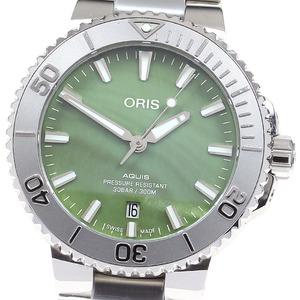 オリス ORIS 1 733 7766 4187 ニューヨークハーバー リミテッドエディション デイト 自動巻き メンズ 箱・保証書付き_818948