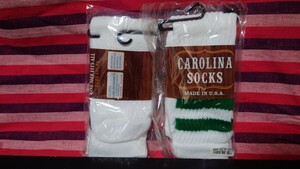 carolina socks チューブソックス スケーターソックス グリーン 2足セット キャロライナソックス made in usa アメリカ製