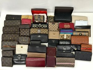 1円～/Louis Vuitton/COACH/Cartier/PRADA/etc.../46点/まとめ/メンズ/レディース/ブランド/財布/長財布/小銭入れ/ジャンク/W057