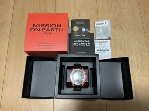 新品 2024/7/5購入 スウォッチ オメガ swatch omega Polar Lava 国内正規店購入 Mission to Earth ラバ