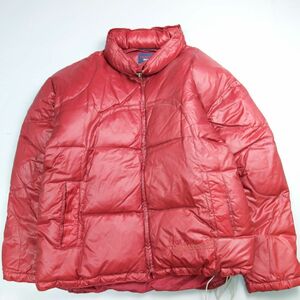 90s 00s Y2K TOMMY JEANS トミーヒルフィガー ナイロンダウンジャケット ブルゾン レッド系 メンズ