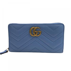 【中古】 GUCCI グッチGGマーモント ダブル G443123 ジップアラウンドウォレット財布 長財布 レディース24035070 KJ